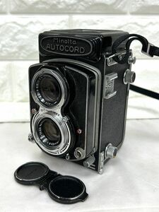 Minolta AUTOCORD VIEW-ROKKOR 1:3.2 f=75mm 1:3.5 f=75mm CITIZEN-MXV 動作未確認 二眼レフ カメラ レンズ 中古 fah 1K163