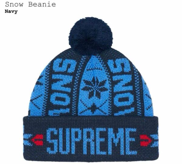 Supreme Snow Beanie navy シュプリーム ニット帽 ニットキャップ ビーニー