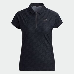 新品 定価1.2万円 アディダス ゴルフ ADIDAS GOLF レディース 半袖 ハーフジップ ポロシャツ Sサイズ