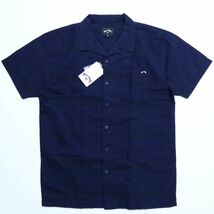 新品 ビラボン BILLABONG メンズ カジュアル 半袖 シャツ Mサイズ 紺_画像2