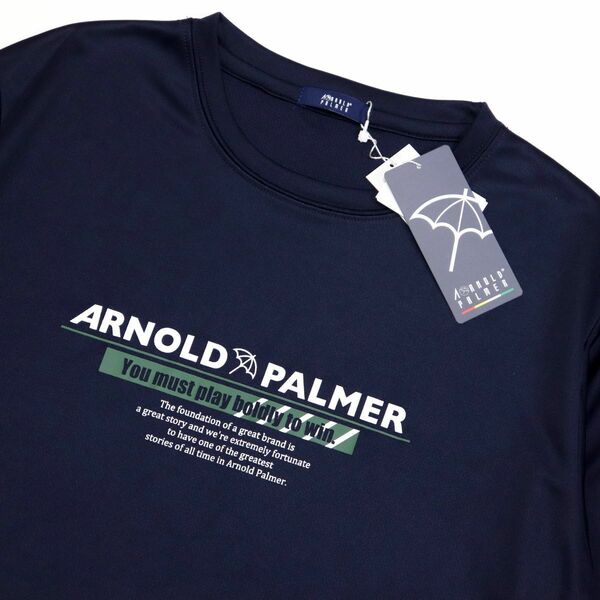 新品 アーノルドパーマー ARNOLD PALMER メンズ トレーニング 半袖 Tシャツ Mサイズ 紺