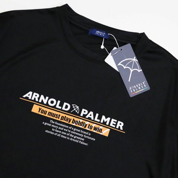 新品 アーノルドパーマー ARNOLD PALMER メンズ トレーニング 半袖 Tシャツ Mサイズ 黒