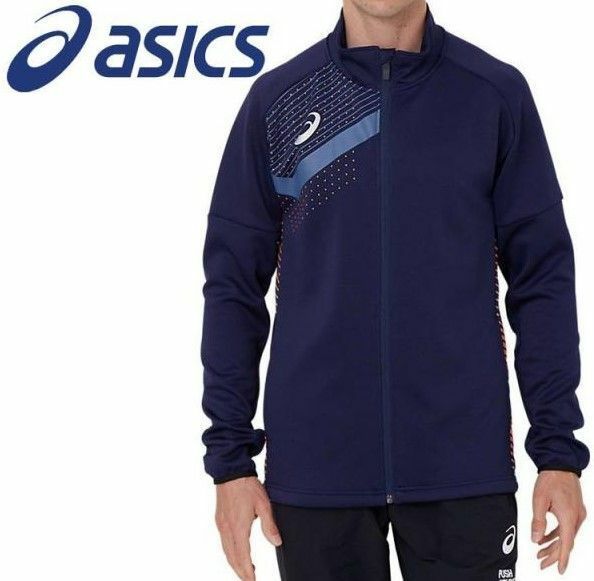 新品 未使用 アシックス ASICS メンズ 吸汗 速乾 ジャージ スポーツ トレーニング ジャケット Mサイズ