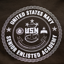 美品 00s US NAVY USN senior enlisted academy スウェット トレーナー ブラウン M SOFFE製 非売品 / ヴィンテージ 米軍_画像7