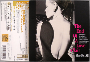 (紙ジャケ GOLD CD) One For All 『The End Of A Love Affair（情事の終わり）』 国内盤 TKCV-35529 ワン・フォー・オール / Venus