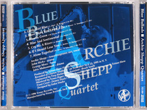 (GOLD CD) Archie Shepp Quartet 『Blue Ballads』 国内盤 TKCV-35004 アーチー・シェップ・カルテット ブルー・バラード / Venus_画像2