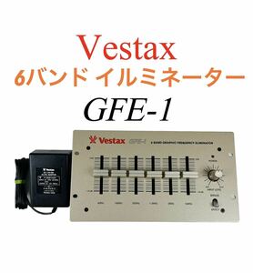 Vestax ベスタクス 6バンド グラフィック フリクエンシー イルミネーター 高性能フォノアンプ搭載 イコライズエフェクター GFE-1