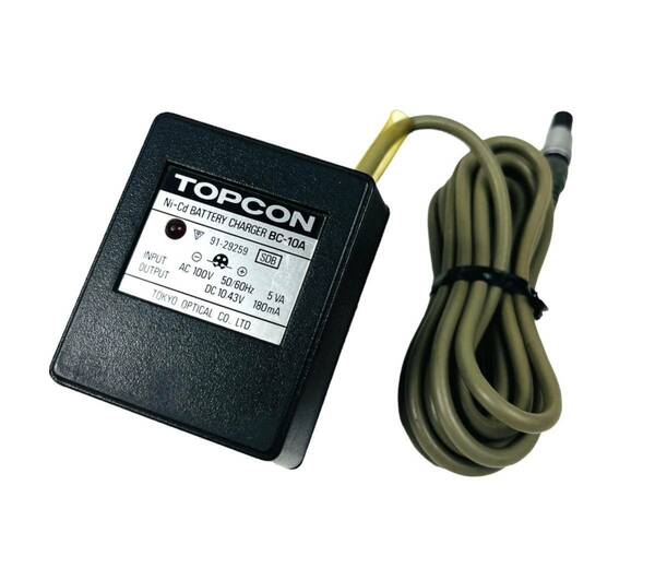 TOPCON トプコン 純正 充電器 バッテリーチャージャー アダプター BC-10A (適合:BT-9Q/BT-14Q/BT-15Q/BT-17Q/BT-20Q) 測量機用