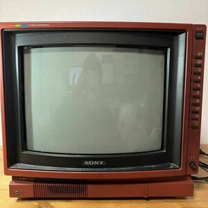 1-179 SONY ソニー ブラウン管 テレビ TRINITRON トリニトロン KV-14D3 83年製 7-12月期 カラーテレビ レトロ ヴィンテージ アンティーク