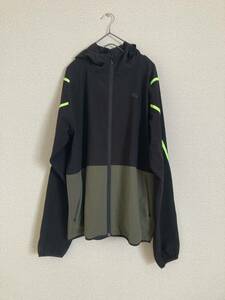 お値下げ♪ プーマ ツートーンカラー トレーニング ジャケット ASIA Ｌサイズ ブラックＸカーキ puma 美品