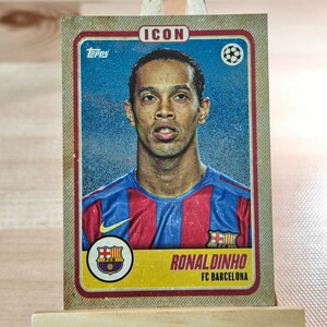 ロナウジーニョ 2022-23 Topps Jamal Musiala Platinum Curated Set Icon Ronaldinho Barcelona インサート