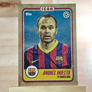 アンドレス・イニエスタ 2022-23 Topps Jamal Musiala Platinum Curated Set Icon Andres Iniesta Barcelona インサート