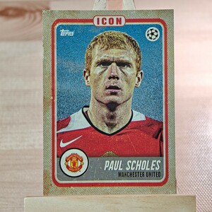 ポール・スコールズ 2022-23 Topps Jamal Musiala Platinum Curated Set Icon Paul Scholes Manchester United インサート