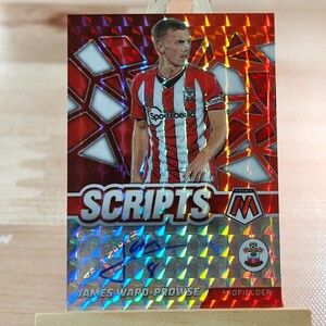 ジェームズ・ウォード＝プラウズ 2021-22 Panini Mosaic Premier League Scripts Mosaic James Ward-Prowse Auto 直筆サインカード