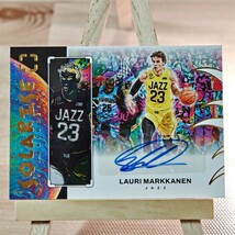 ラウリー・マルケネン 2022-23 Panini Photogenic Solarise Signatures Lauri Markkanen 直筆サインカード ユタ・ジャズ_画像1