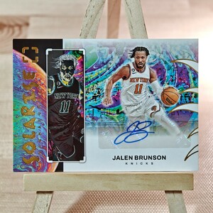 ジェイレン・ブランソン 2022-23 Panini Photogenic Solarise Signatures Jalen Brunson 直筆サインカード ニューヨーク・ニックス