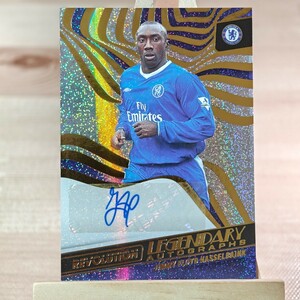 ジミー・フロイド・ハッセルバインク 2022-23 Panini Revolution EPL JIMMY FLOYD HASSELBAINK Auto Legendary Chelsea 直筆サインカード