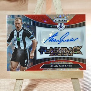 アラン・シアラー 2022-23 Panini Prizm EPL Alan Shearer Red Stars Auto Newcastle United Autograph 直筆サインカード