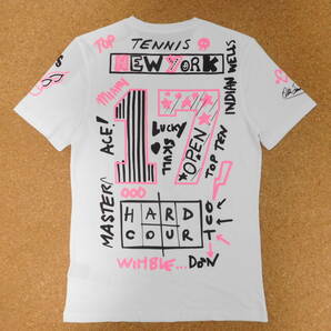 新品 HYDROGEN ハイドロゲン GRAFFITI TEE グラフィティ 半袖シャツ Tシャツ WHITE x PINK ホワイト x ピンク XL 定価18,000円の画像2