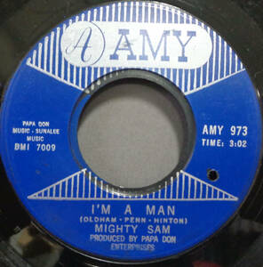 【SOUL 45】MIGHTY SAM - I'M A MAN / GEORGIA PINES (s240122027) 