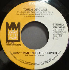 【SOUL 45】TOUCH OF CLASS - DON'T WANT NO OTHER LOVER / GOD BLESS ME (s240116003)