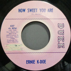 【SOUL 45】ERNIE K-DOE - HOW SWEET YOU ARE / GOTTA PACK MY BAG (s240105008) 