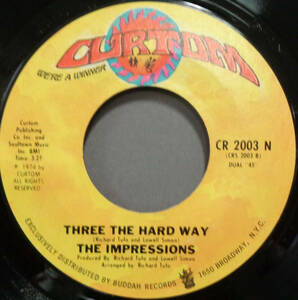 【SOUL 45】IMPRESSIONS - THREE THE HARD WAY / SOMETHING'S MIGHTY MIGHTY WRONG (s240122005) 
