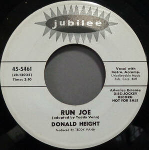 【SOUL 45】DONALD HEIGHT - RUN JOE / SOUL MONKEY TWIST (s240105028) 