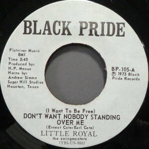 【SOUL 45】LITTLE ROYAL - DON'T WANT NOBODY STANDING / KEEP ON PUSHING YOUR LUCK (s240123023) 