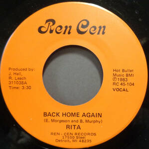 【SOUL 45】RITA - BACK HOME AGAIN / (INSTR) (s240121001)