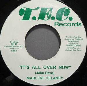 【SOUL 45】MARLENE DELANEY - IT'S ALL OVER NOW / RIDE A WILD HORSE (s240126027) 
