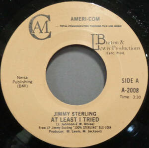 【SOUL 45】JIMMY STERLING - AT LEAST I TRIED / I'M ALRIGHT IN A WORLD GONE CRAZY (s240121007)