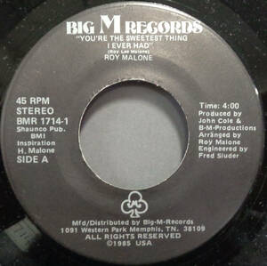 【SOUL 45】ROY MALONE - YOU'RE THE SWEETEST THING I EVER HAD / (INSTR.) (s240121026)