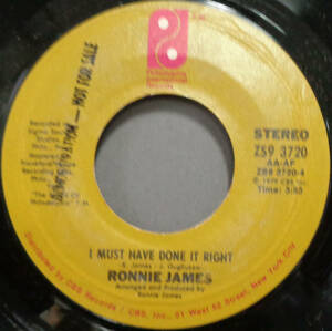 【SOUL 45】RONNIE JAMES - WONDER GIRL / I MUST HAVE DONE IT RIGHT (s240122010) 