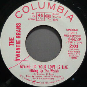 【SOUL 45】TWENTIE GRANS - GIVING UP YOUR LOVE IS LIKE / GUILTY (s240126032) 