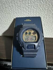 【希少／激レア】G-SHOCK DW-6900 X-LARGE エクストララージ ネイビー×ゴールド 2016年モデル 25周年記念 CASIO