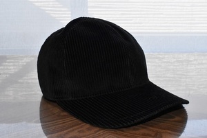 Borsalino ボルサリーノ Corduroy Baseball Cap カシミヤ混 コーディロイ ベースボールキャップ 黒 サイズ59 未使用 型番B95171