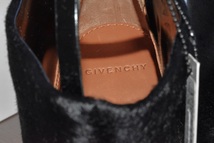 GIVENCHY ジバンシィ PONY ANKLE BOOTS ハラコ アンクルストラップ ショートブーツ ブーティー 黒 36 1/2 未使用 23~23.5cm相当_画像4