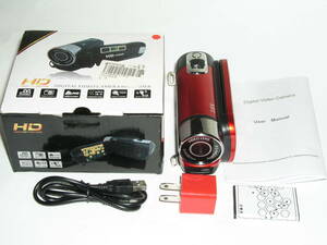 5668●● HD HIGH DEFINITION DIGITAL VIDEO CAMERA RECORDER、HD 1080P、元箱あり ●