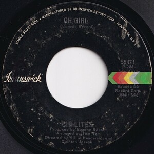 Chi-Lites Oh Girl / Being In Love Brunswick US 55471 205538 SOUL ソウル レコード 7インチ 45