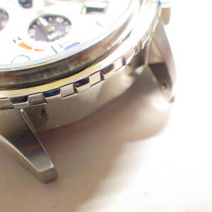 エンジェルクローバー 訳あり ソーラー クロノグラフ腕時計 TCD45SWH #764の画像6
