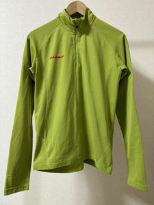 MAMMUT マムート RN117481 size M 長袖 ハーフ ジップ アウトドア 緑 グリーン 登山 ハーフジップ