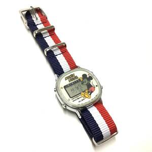 [ редкость! retro, Junk ] Seiko Alba SEIKO ALBA Disney Mickey Mouse цифровой наручные часы герой часы 