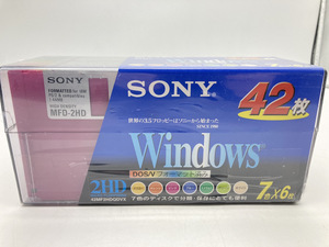 ★送料無料　ワケあり 未使用品★SONY 3.5インチ フロッピーディスク 2HD DOS/V Windows 42枚 42MF2HDQDVX 管:2023Q4Y1-OMI8F-345-001