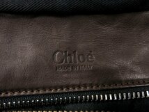 ●超美品●Chloe クロエ●ベティ●ロゴ型押し●パイソン 本 ヘビ 革●ボストン バッグ●ブラウン●腕掛け●A4 収納●書類 かばん●Js43327_画像8