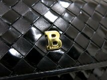 ◆美品◆BALLY バリー◆イントレチャート◆カーフ レザー 本革◆ハンド バッグ◆ブラック G金具◆ヴィンテージ◆トップハンドル◆A3655_画像8