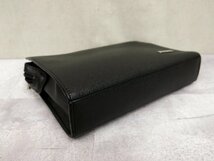 ●超美品●新品同様●BALLY バリー●メンズ●レザー 本革●セカンド クラッチ バッグ●黒●シルバー金具●ビジネス●収納 かばん●Js43349_画像7