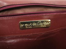 ◆美品◆Cartier カルティエ◆マスト◆ロゴ型押し◆カーフ レザー 本革◆ショルダー バッグ◆ボルドー G金具◆ヴィンテージ◆肩掛け◆A3748_画像10