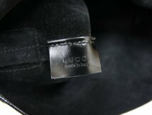 ◆美品◆GUCCI グッチ◆GGハラコ カーフ レザー 本革◆ワン ショルダー バッグ◆ブラック SV金具◆イタリア製◆ヴィンテージ◆A3738_画像10