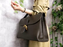 ●美品●DELVAUX デルボー●ブリヨンGM●カーフ レザー 本革●ブリーフ ケース ビジネス バッグ●茶●G金具●A4 書類 収納 かばん●Js43743_画像3